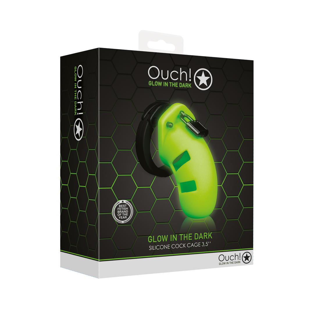 Ouch! Glow in the Dark Keuschheitskäfig – Aufregend & fluoreszierend
