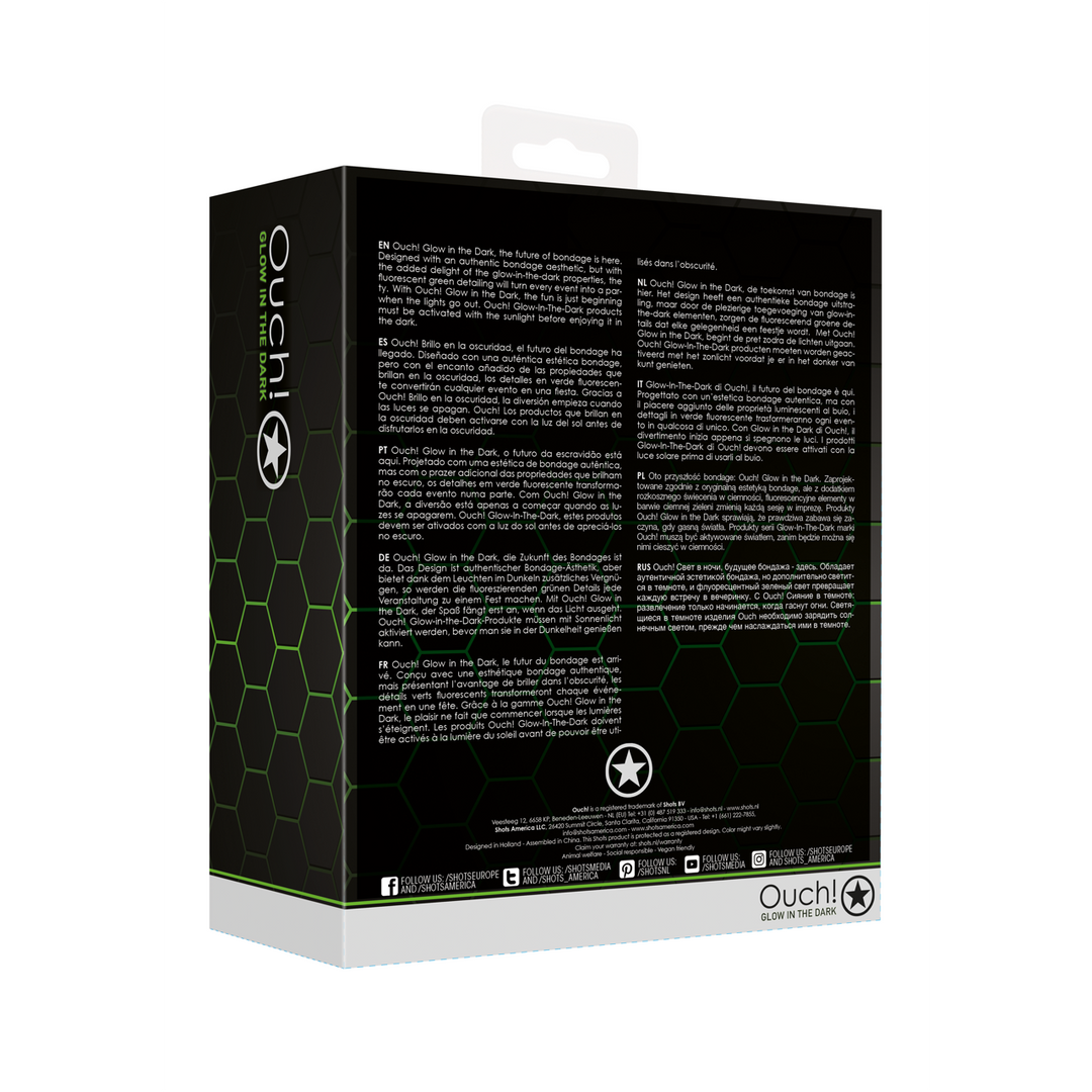 Hand- und Fußfesseln Glow-In-The-Dark | Ouch! By Shots
