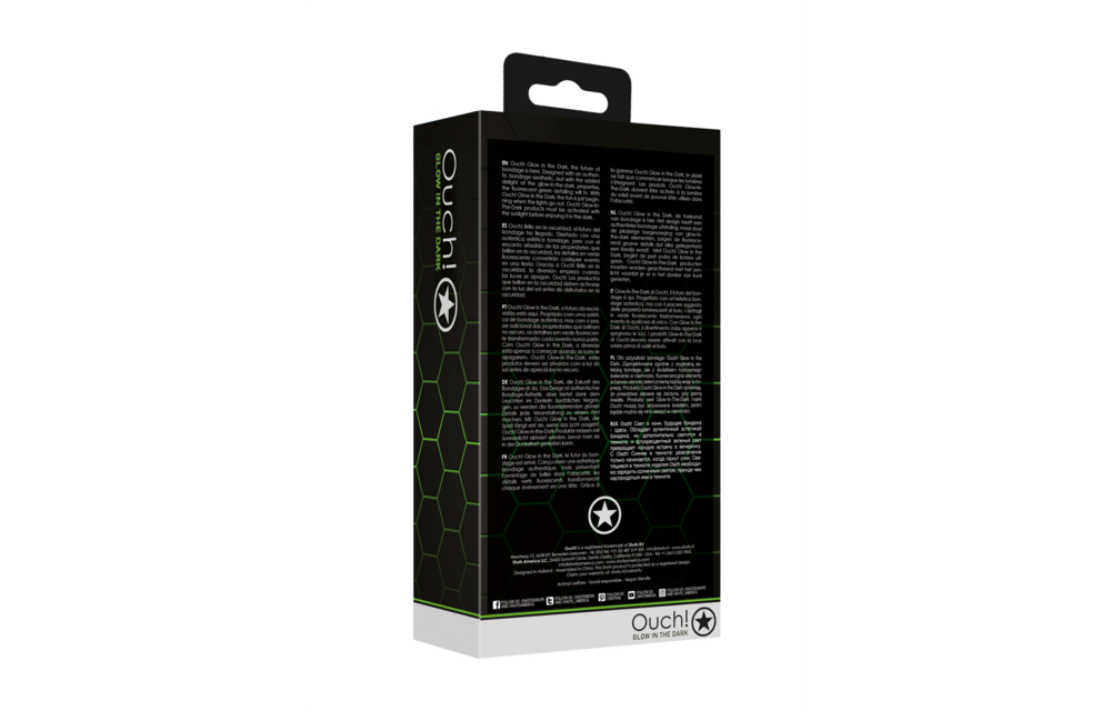 Buttplug mit Cockring 4,3 cm Glow in the Dark – Ouch!