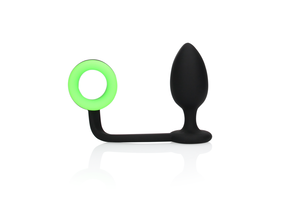 Butt Plug with Cock Ring 4.3 cm Glow in the Dark – Ouch!