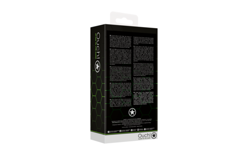 Perlen-Buttplug mit Cockring – Ouch! Glow in the Dark