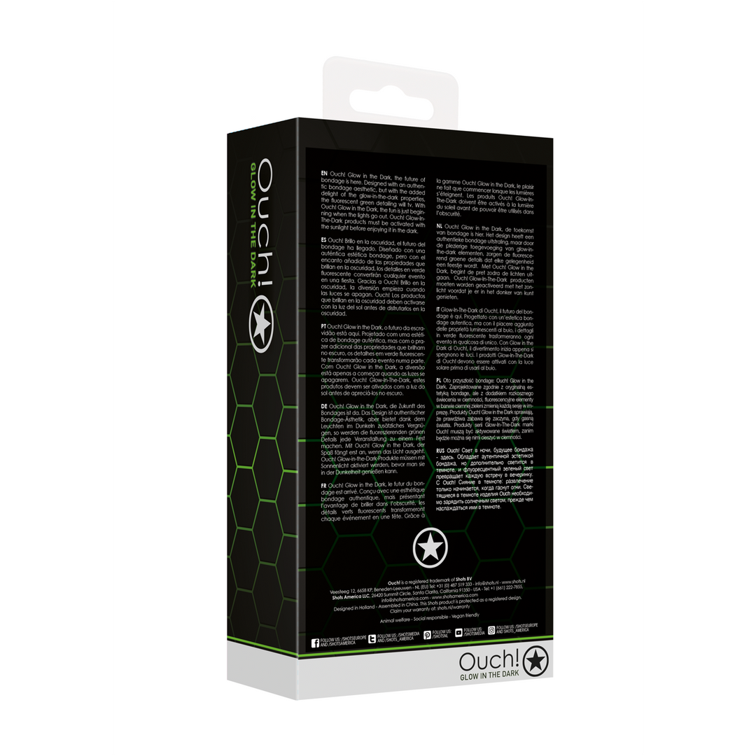 Beaded Butt Plug with Cock Ring – Ouch! Glow in the Dark