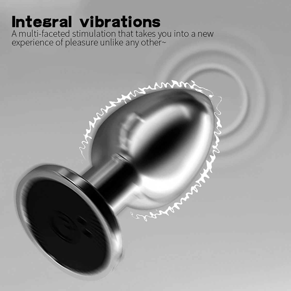 Vibrating Steel Buttplug Medium