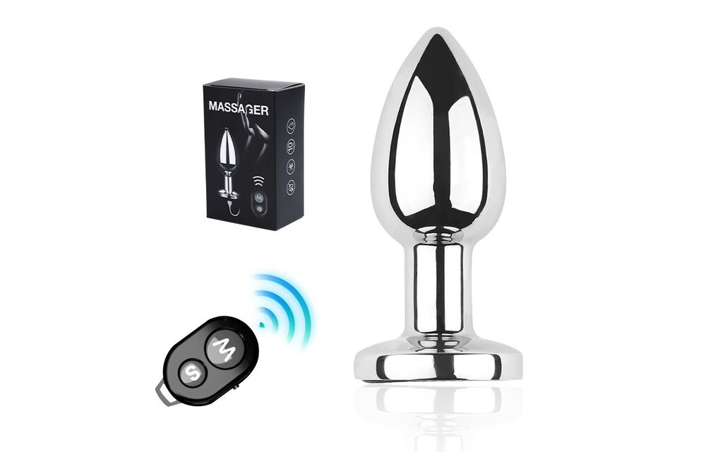 Vibrerende Stalen Butt Plug Small 7,1 cm – Luxe Vibratie