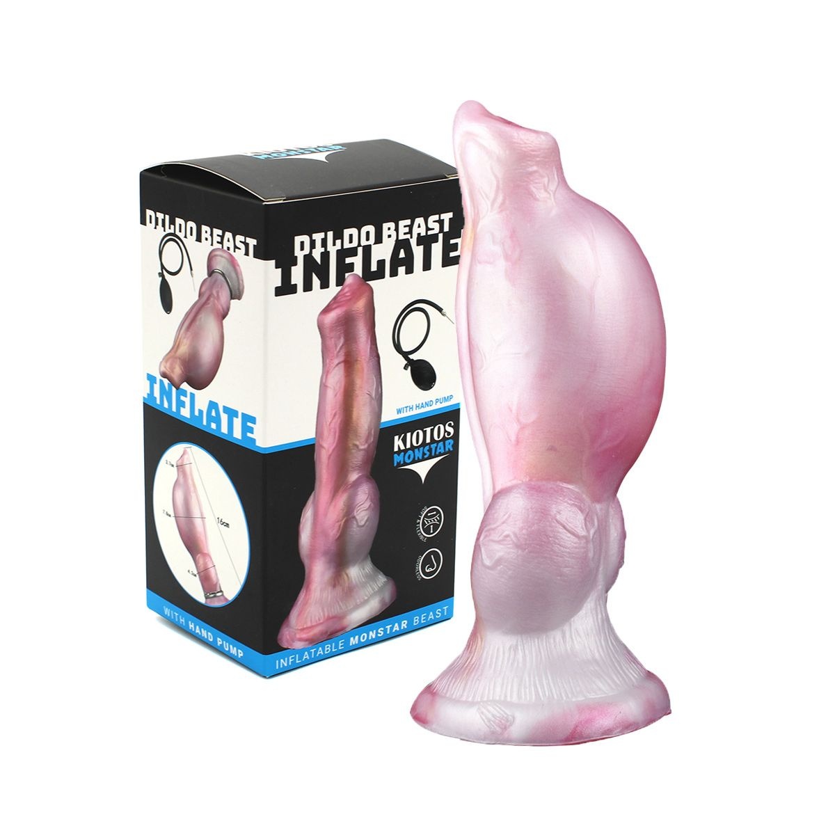 Kiotos Monstar Special Inflatable Dildo 19.5 cm – Safe & Large