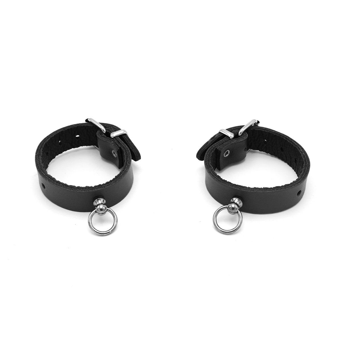 Leder-Mini-Handschellen Schwarz – Eleganz & BDSM-Dominanz