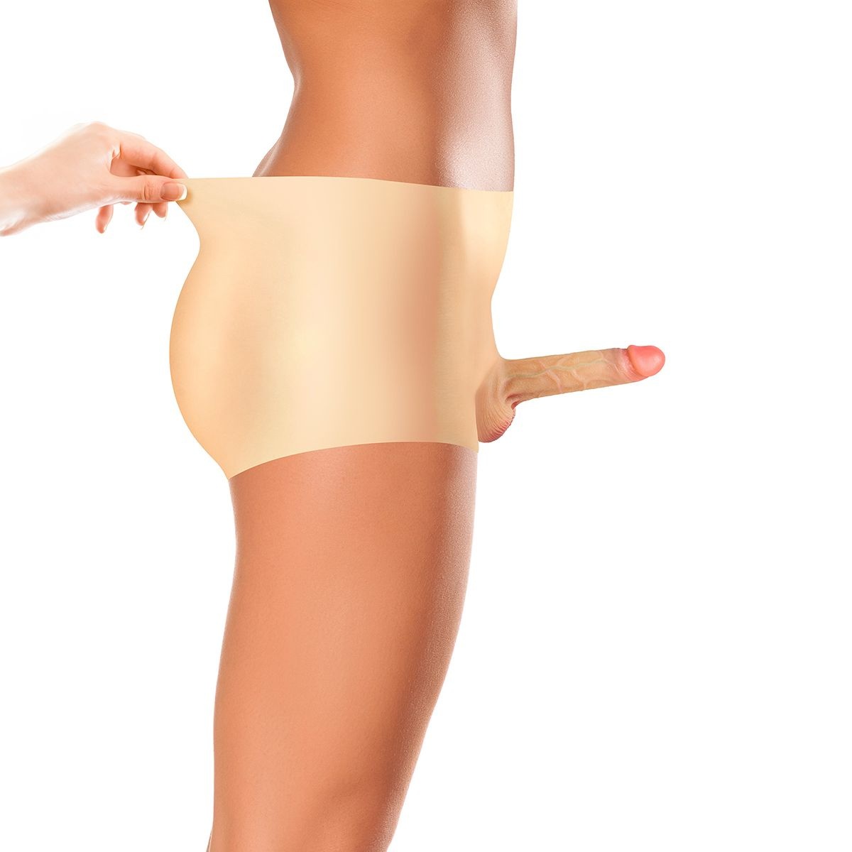 Real Manly Hollow Realistic Dildo Body Suit