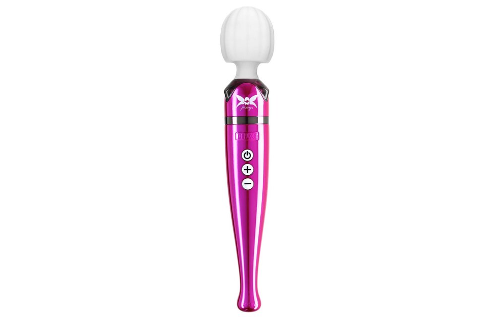 Pixey Deluxe Pink Wand Vibrator – Powerful & Rechargeable