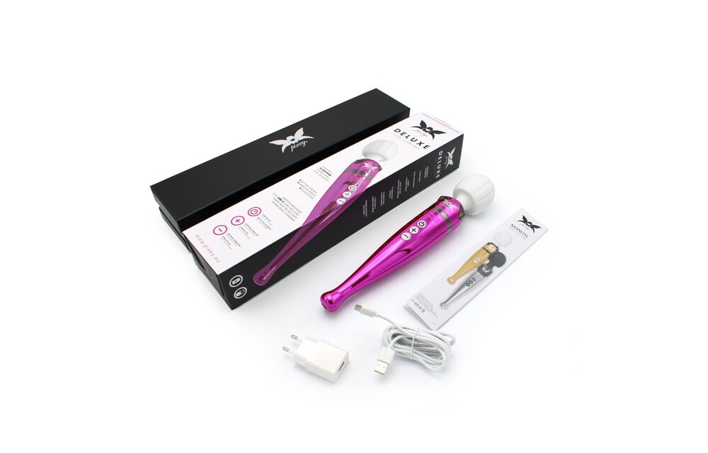 Pixey Deluxe Pink Wand Vibrator – Leistungsstark & wiederaufladbar