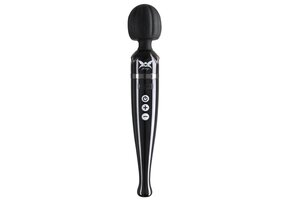 Wand Vibrator Pixey Deluxe - Black Chrome