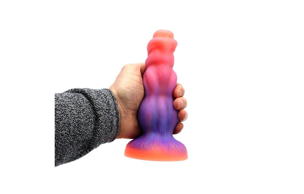 Dildo Monstar Glow 19,5 cm – Glow in the Dark Silicone