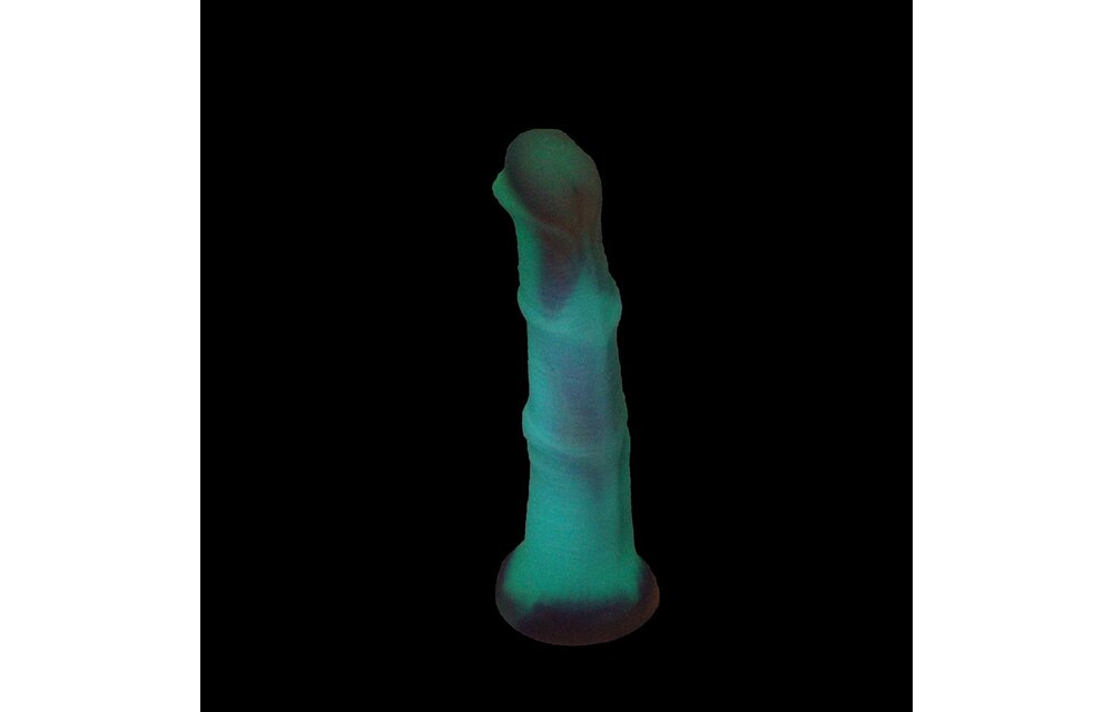 Monstar Glow II 18 cm dildo – Glow in the Dark Silicone