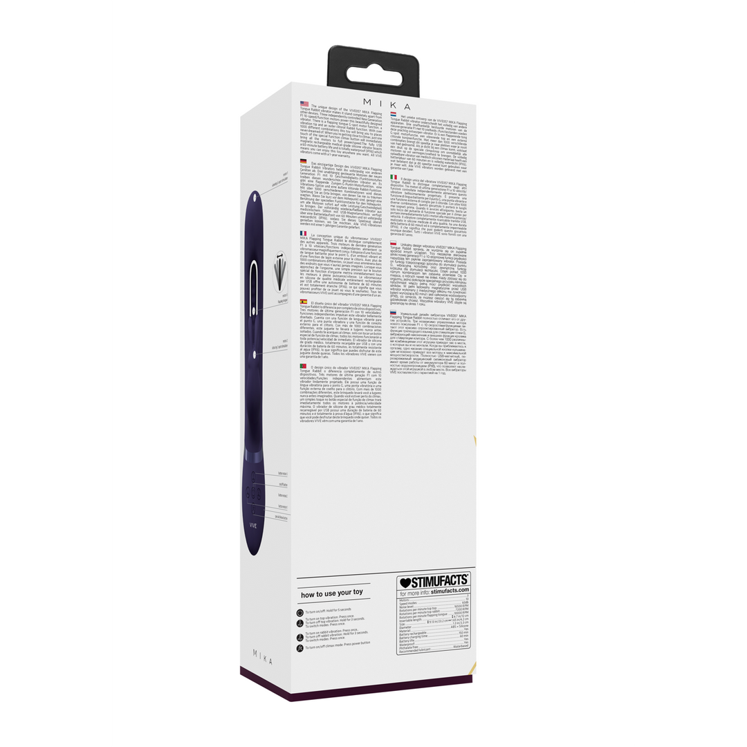 Mika Vibrerende Rabbit | 3 Motoren, USB, Waterdicht & Sterk