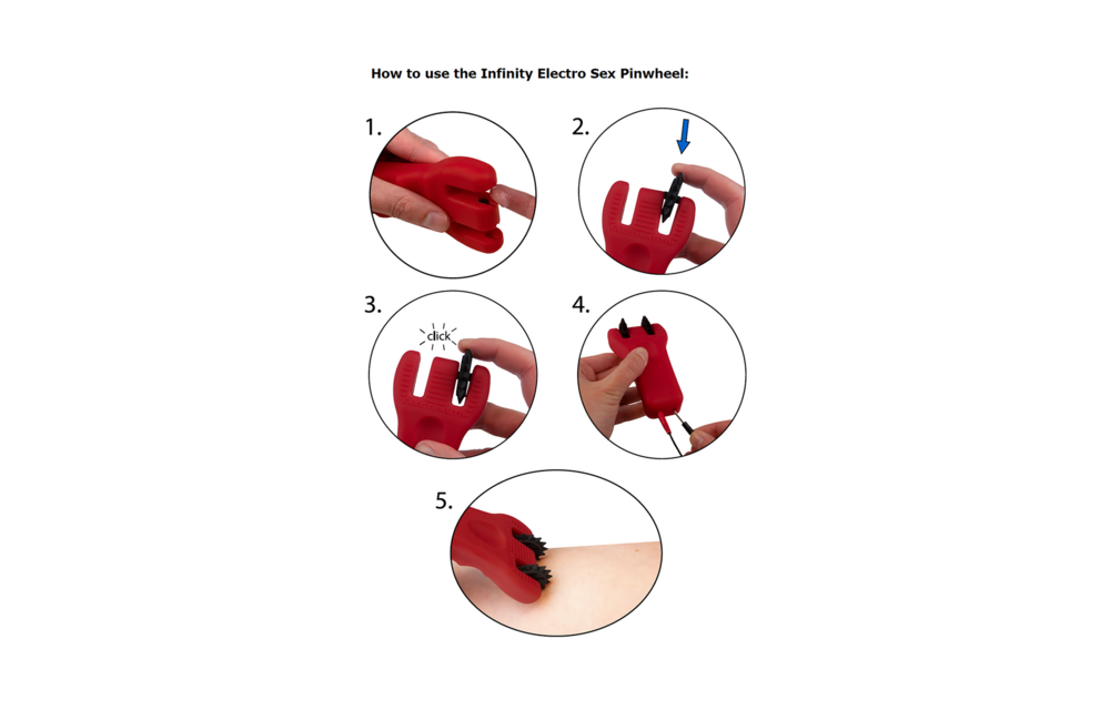 Infinity Silicone Pinwheel - Electro Play for Sensual Pleasure