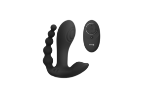 Kata - Pulse Wave  Vibrating Double Penetration Vibrator - Black