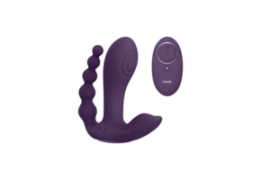 Kata - Pulse Wave  Vibrating Double Penetration Vibrator - Purple