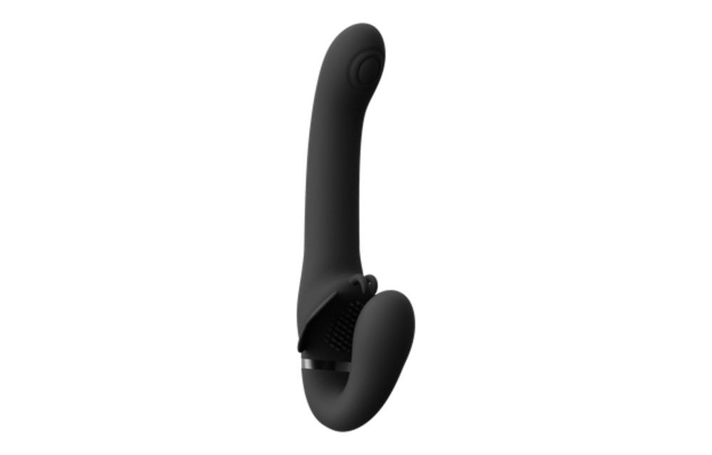 Satu Strapless Strapon Black – Pulse Wave & Vibration Pleasure