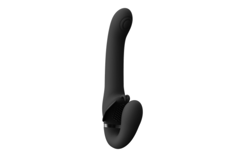 Satu Strapless Strapon Zwart – Pulse-Wave & Vibratie Genot