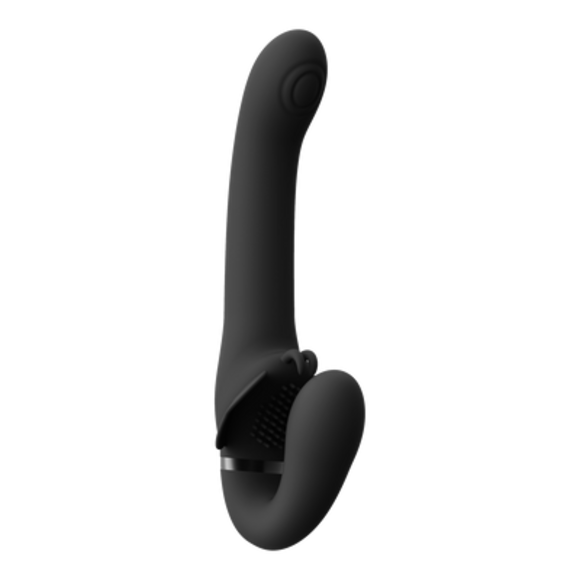 Satu Strapless Strapon Black – Pulse Wave & Vibration Pleasure