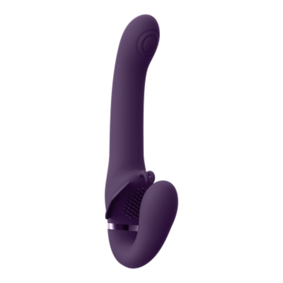 Satu Strapless Strap-on Paars – Pulse-Wave & Vibratie Genot
