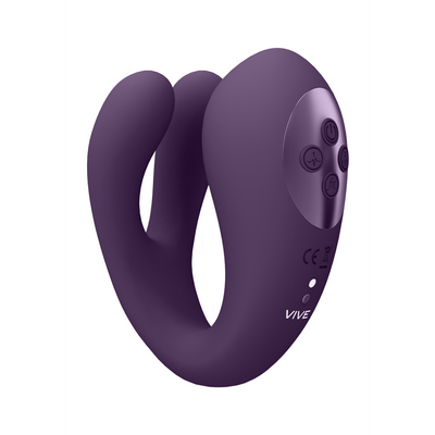 Yoko Triple Action Vibrator met Clitorale Pulsgolf - Paars