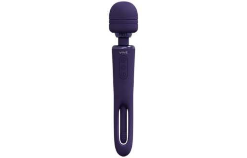 Kiku Double-Sided Wand | Innovative G-Spot Flapper Purple