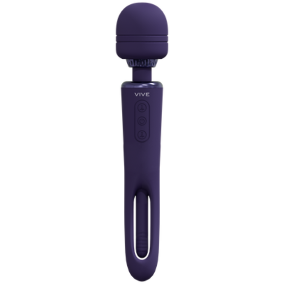 Kiku Dubbelzijdige Wand | Innovatieve G-Spot Flapper Paars