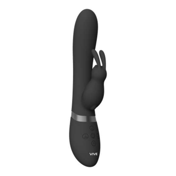 Taka - Opblaasbare Rabbit Vibrator - Zwart