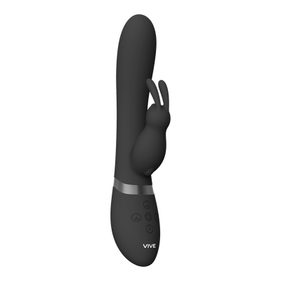 Taka - Opblaasbare Rabbit Vibrator - Zwart