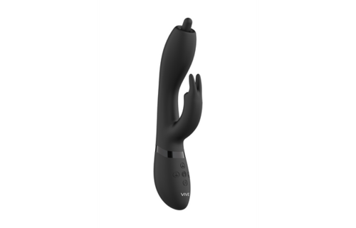 Nilo - Pinpoint Rotating G-spot Rabbit - Zwart
