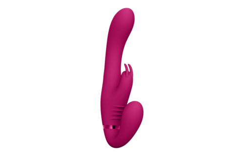Suki Strapless Strap-on Vibrator Roze – Krachtig & Luxe