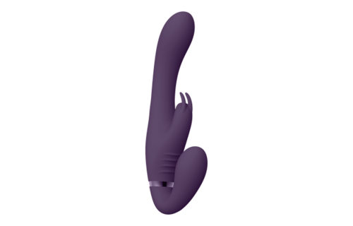 Suki - Vibrating Strapless Strap-on Rabbit - Lila