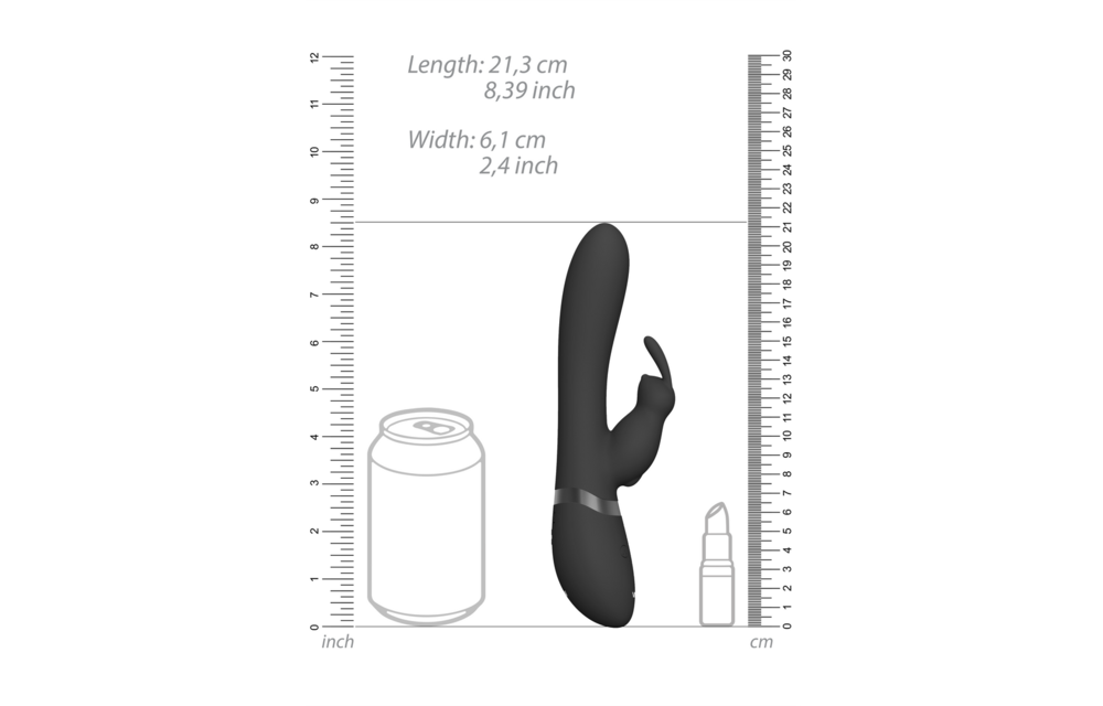 Taka Rabbit Vibrator Black – Inflatable & Stylish Pleasure