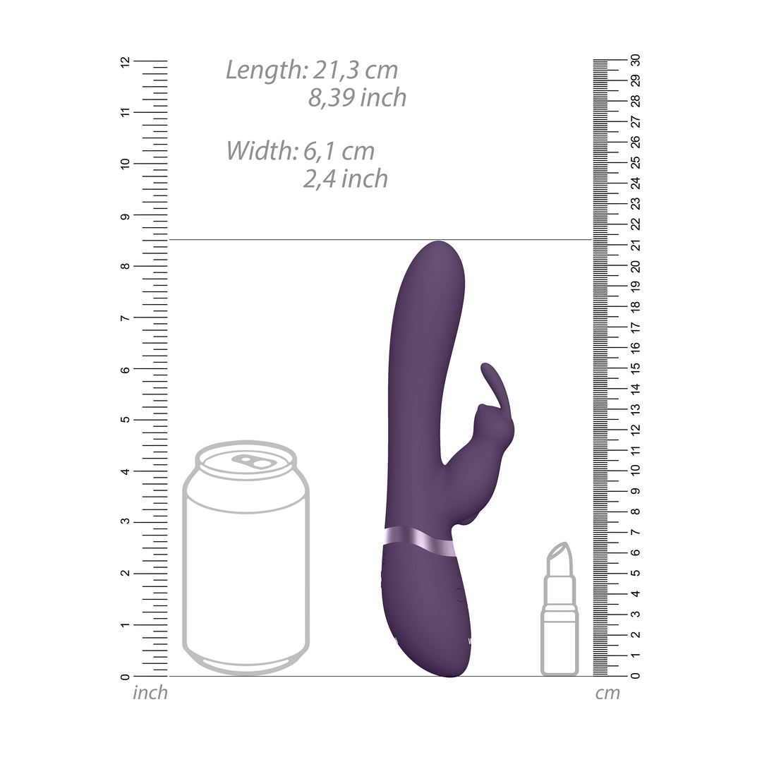 Taka Rabbit Vibrator Purple | Inflatable & Vibrating Pleasure