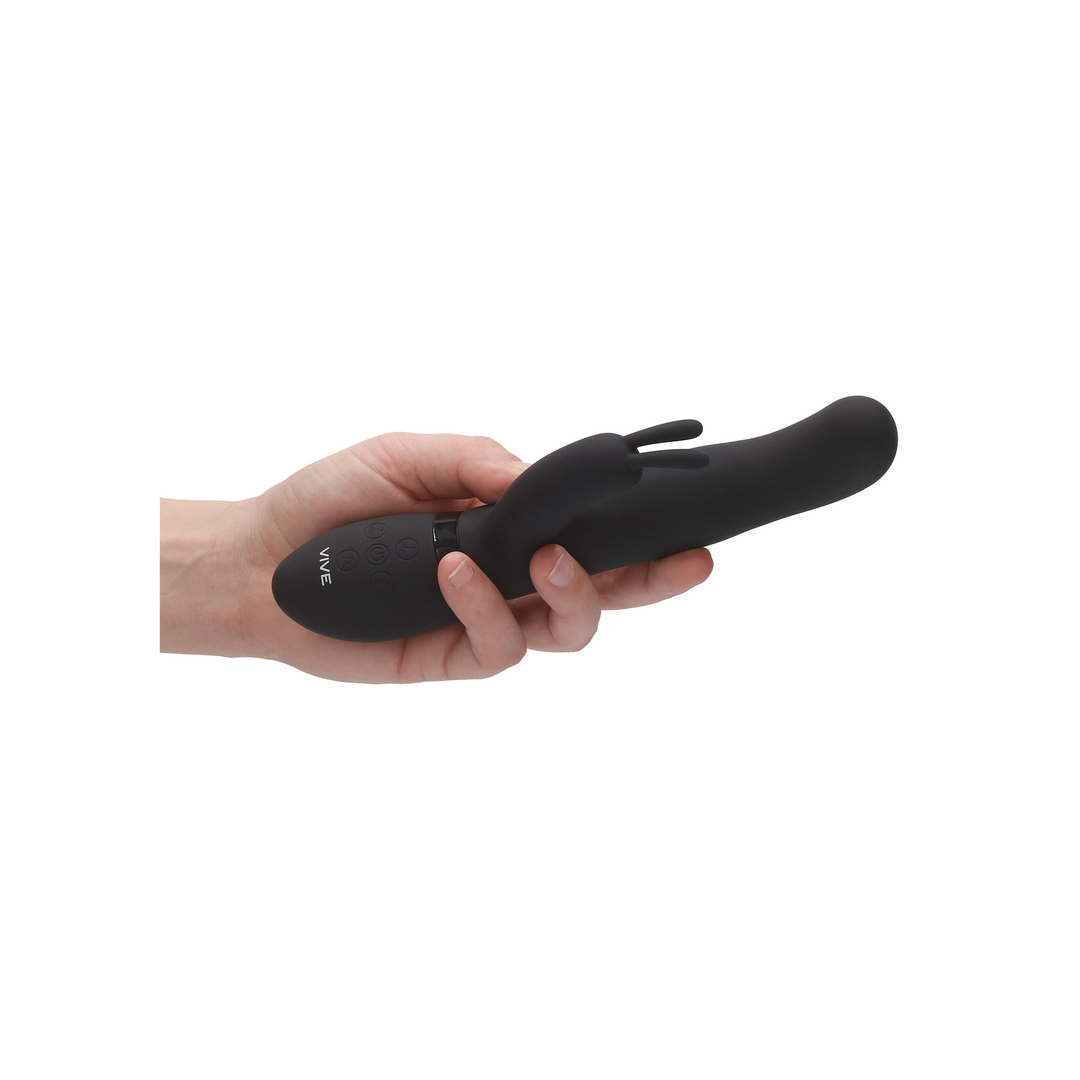 Izara - Rotating Beads Rabbit Vibrator - Zwart