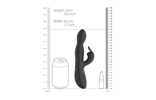 Niva Black Rotating Rabbit Vibrator – Ultimate Pleasure & Luxury