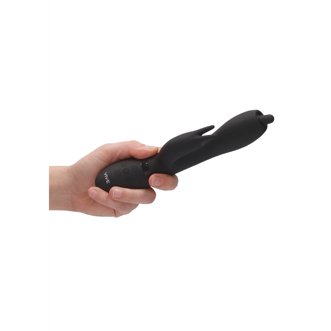 Nilo - Pinpoint Rotating G-spot Rabbit - Schwarz