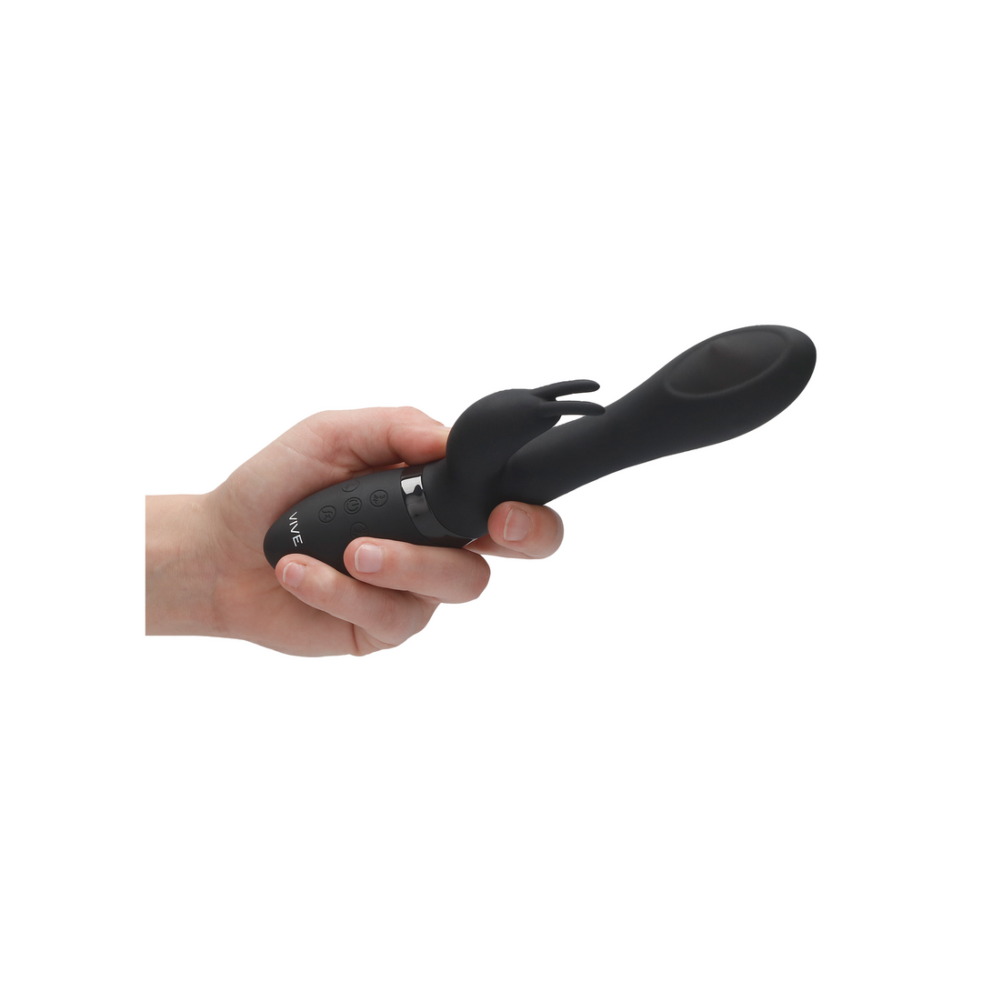 MIRA Spinning G-spot Rabbit Zwart | Luxe Rabbit Vibrator