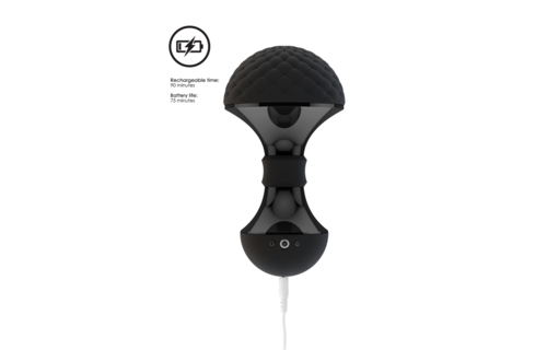 Enoki Luxe Bendable Wand Massager - Bl;ack