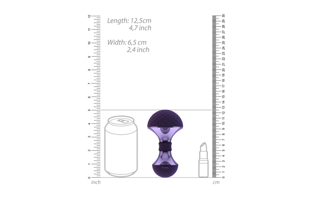 Enoki Luxus-Biege-Wandmassagegerät – Violett | VIVE Erotik