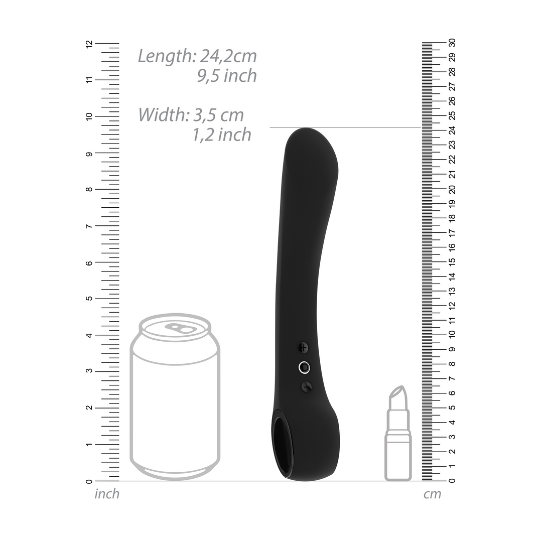 Ombra Flexible Vibrator Black – Luxurious, Flexible & Rechargeable