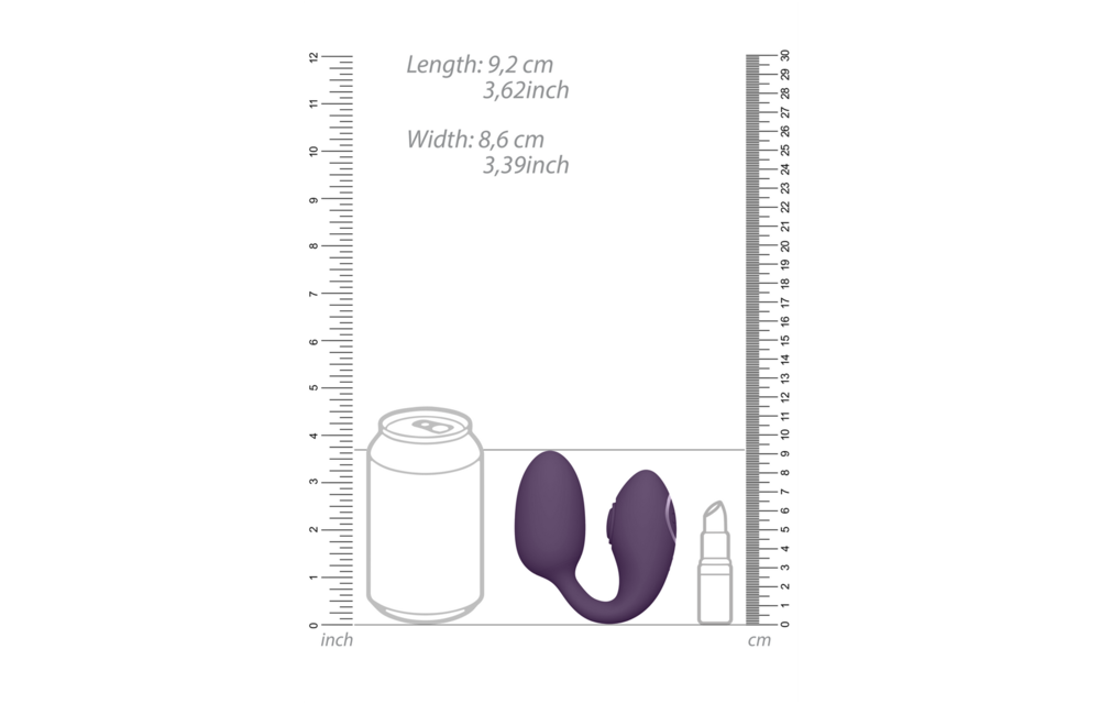 Aika - Pulse-Wave & Vibrating Love Egg - Purple