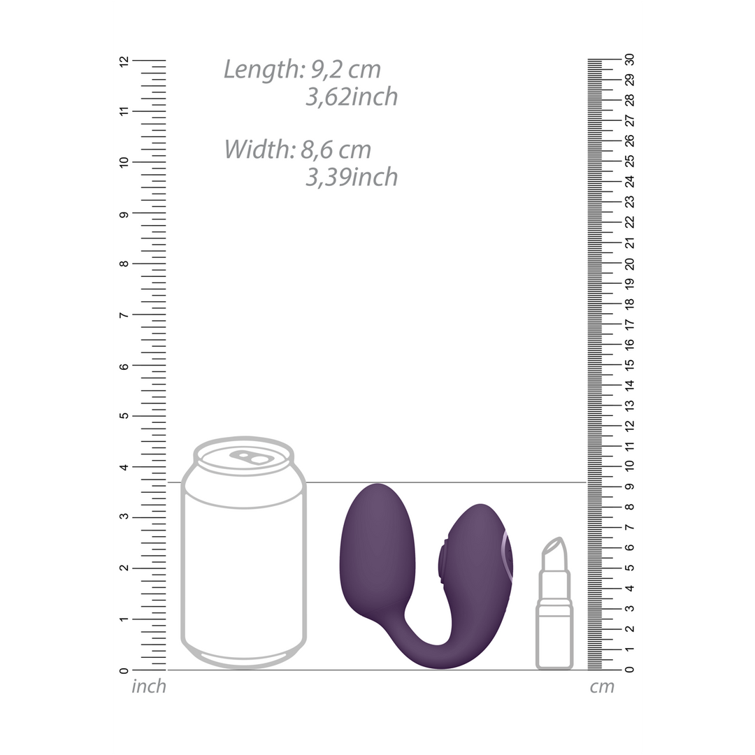 Aika - Pulse-Wave & Vibrierendes Liebes-Ei - Lila