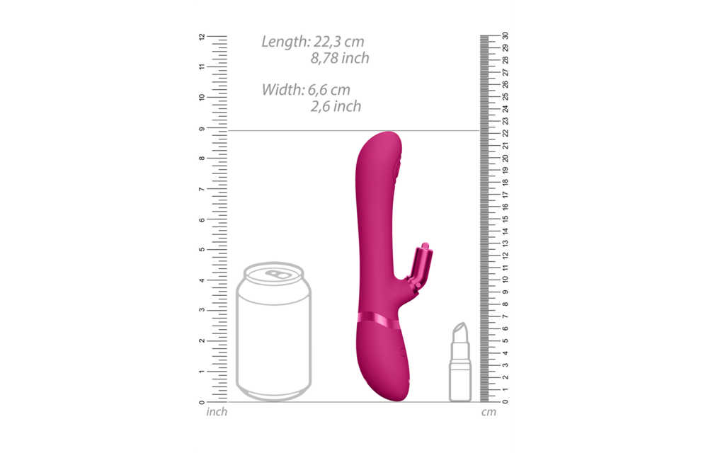 Etsu Luxury Vibrator Pink | 3 Motors & Interchangeable Sleeves