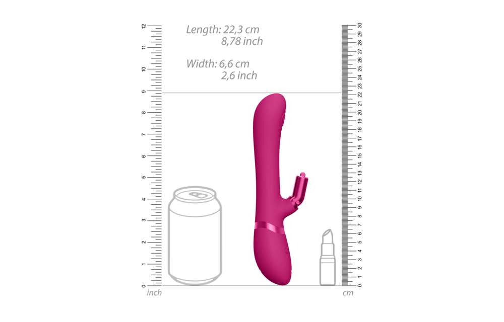 Etsu - Luxury Vibrator with interchangeable clitoral sleeves - Pink