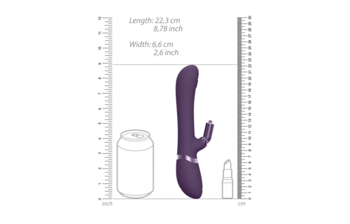 Etsu - Luxury Vibrator with interchangeable clitoral sleeves - Purple