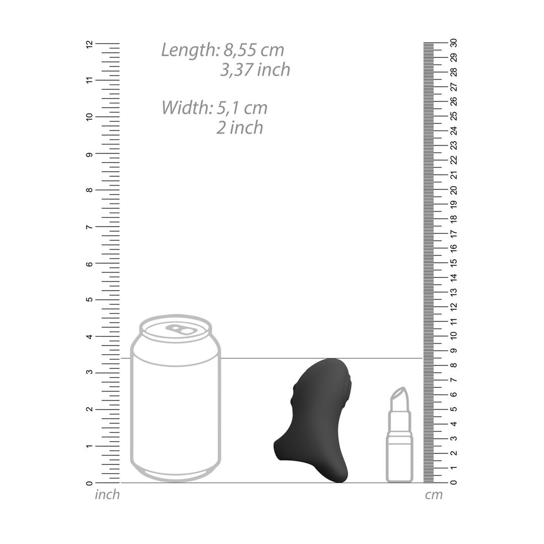 Hana - Pulse Wave Finger Vibrator - Schwarz