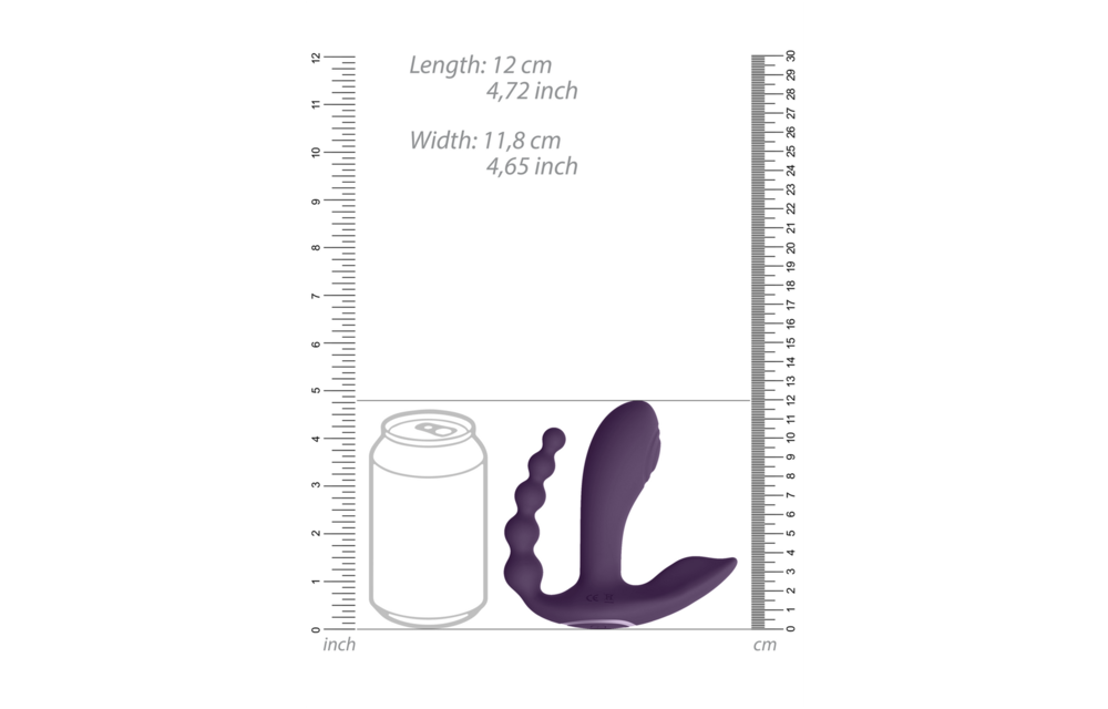 KATA Pulse Wave Vibrator Purple - Double Penetration & USB