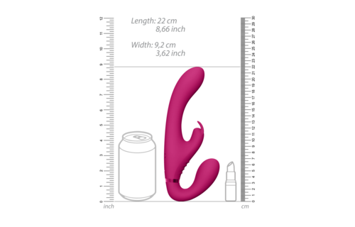 Suki - Vibrating Strapless Strap-on Rabbit - Rosa