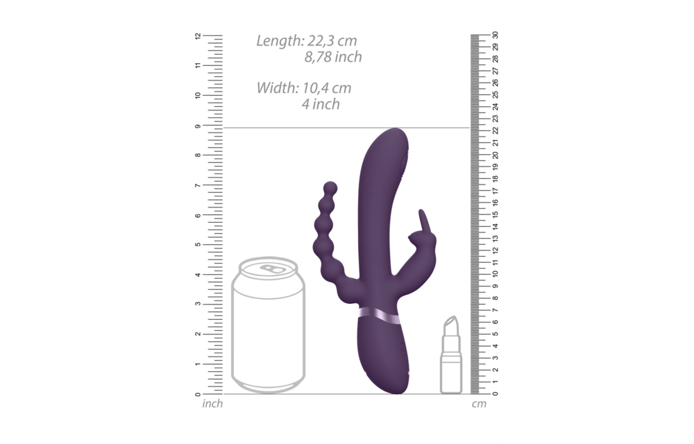 RINI Rabbit Vibrator Lila – 3 Motoren, 1000 Funktionen